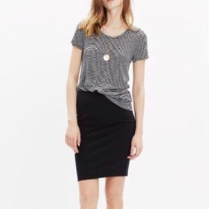 Madewell Black City Skirt